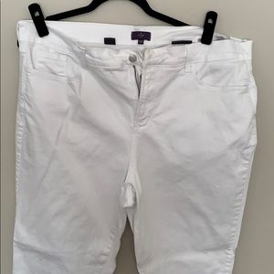 NYDJ white crop jeans  18W
